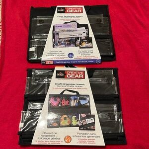NEW In Packaging. set of 2 Plaid Creative Gear Craft Organizer Inserts.